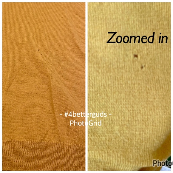 Brunella Gori 100% Fine Italian Merino Wool Lightweight Sweater Gold Large - Picture 12 of 16